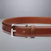 CHARLES TYRWHITT Formal Leather Belt - Dark Tan 1 CHARLES TYRWHITT Formal Leather Belt - Dark Tan -Charles Tyrwhitt Shop ACB0223DTN FULL