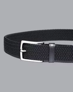 CHARLES TYRWHITT Casual Stretch Belt - Navy