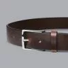 CHARLES TYRWHITT Made In England Leather Chino Belt - Chocolate Brown -Charles Tyrwhitt Shop ACB0225BRN MAIN
