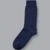 CHARLES TYRWHITT Micro Dash Socks - French Blue & Wh