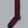 CHARLES TYRWHITT Cotton Rib Socks - Win 1 CHARLES TYRWHITT Cotton Rib Socks - Win -Charles Tyrwhitt Shop ACK0307WNE FULL