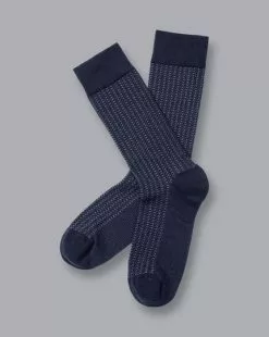 CHARLES TYRWHITT Textured Socks - French B