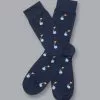 CHARLES TYRWHITT Fish Out Of Water Motif Socks - French B -Charles Tyrwhitt Shop ACK0365FRE FULL