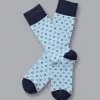 CHARLES TYRWHITT Geo Socks - Light B -Charles Tyrwhitt Shop ACK0370LBU FULL