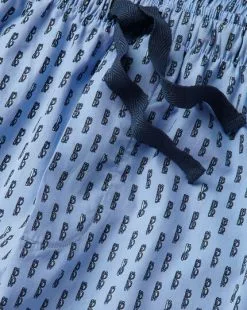 CHARLES TYRWHITT Glasses Motif Pajama Bottoms - Cornflower B -Charles Tyrwhitt Shop ACN0045CFW FABRIC DETAIL