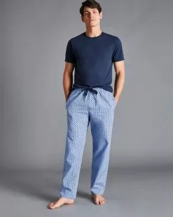 CHARLES TYRWHITT Glasses Motif Pajama Bottoms - Cornflower B