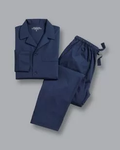 CHARLES TYRWHITT Pajama Set - Navy -Charles Tyrwhitt Shop ACN0049NAV FULL