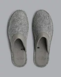CHARLES TYRWHITT Slippers - Light Grey -Charles Tyrwhitt Shop ACN0052LGY TOP