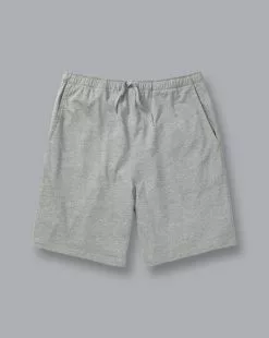 CHARLES TYRWHITT Cotton Jersey Shorts - Silver Grey -Charles Tyrwhitt Shop ACN0054GRY FULL