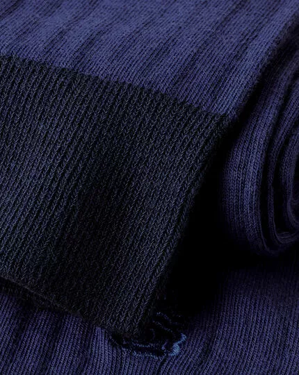 CHARLES TYRWHITT England Rugby Cotton Rib Socks - French B 4 CHARLES TYRWHITT England Rugby Cotton Rib Socks - French B - Image 2