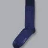 CHARLES TYRWHITT England Rugby Cotton Rib Socks - French B -Charles Tyrwhitt Shop ACQ0003NAV FULL