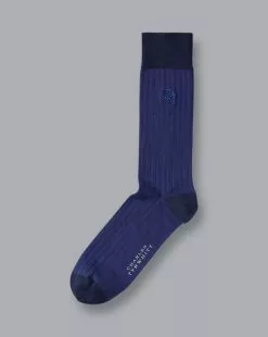 CHARLES TYRWHITT England Rugby Cotton Rib Socks - French B