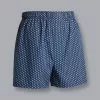 CHARLES TYRWHITT England Rugby Ball Motif Woven Boxers - Petrol B -Charles Tyrwhitt Shop ACQ0008PET MAIN
