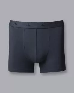 CHARLES TYRWHITT 3 Pack Cotton Stretch Jersey Trunks - French B -Charles Tyrwhitt Shop ACU0200NAV MAIN