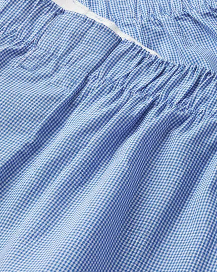 CHARLES TYRWHITT Micro Grid Woven Boxers - Royal B 4 CHARLES TYRWHITT Micro Grid Woven Boxers - Royal B - Image 2