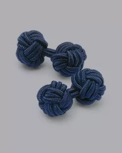 CHARLES TYRWHITT Knot Cufflinks - Indigo B