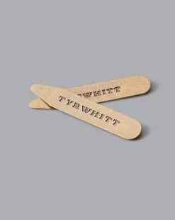 CHARLES TYRWHITT 3 Pack Solid Brass Spread Collar Stay