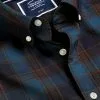 CHARLES TYRWHITT Button-Down Collar Non-Iron Stretch Poplin Tartan Check Shirt - R