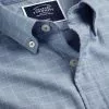 CHARLES TYRWHITT Button-Down Collar Non-Iron Twill Windowpane Check Shirt - Steel B