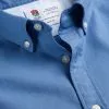 CHARLES TYRWHITT England Rugby Button-Down Collar Washed Oxford Shirt - Ocean B 2 CHARLES TYRWHITT England Rugby Button-Down Collar Washed Oxford Shirt - Ocean B -Charles Tyrwhitt Shop CSQ0035OCE COLLAR DETAIL