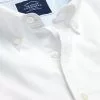 CHARLES TYRWHITT Button-Down Collar Washed Oxford Shirt With Pocket - Wh -Charles Tyrwhitt Shop CSR0749WHT COLLAR DETAIL