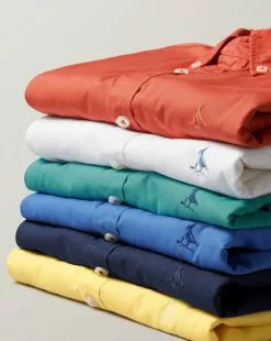 CHARLES TYRWHITT Button-Down Collar Washed Fine Twill Shirt - Navy 13 CHARLES TYRWHITT Button-Down Collar Washed Fine Twill Shirt - Navy -Charles Tyrwhitt Shop CSR0927NAV L