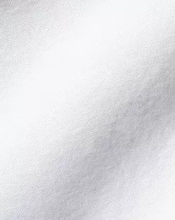 CHARLES TYRWHITT Button-Down Collar Washed Oxford Short Sleeve Shirt - Wh 11 CHARLES TYRWHITT Button-Down Collar Washed Oxford Short Sleeve Shirt - Wh -Charles Tyrwhitt Shop CSR0956WHT FABRIC DETAIL