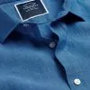 CHARLES TYRWHITT Pure Linen Shirt - Ocean B