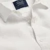 CHARLES TYRWHITT Pure Linen Shirt - Wh -Charles Tyrwhitt Shop CSR0968WHT COLLAR DETAIL