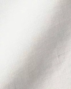 CHARLES TYRWHITT Pure Linen Shirt - Wh -Charles Tyrwhitt Shop CSR0968WHT FABRIC DETAIL