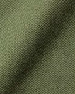 CHARLES TYRWHITT Button-Down Collar Washed Fine Twill Shirt - Olive Green 13 CHARLES TYRWHITT Button-Down Collar Washed Fine Twill Shirt - Olive Green -Charles Tyrwhitt Shop CSR2022OLV FABRIC DETAIL
