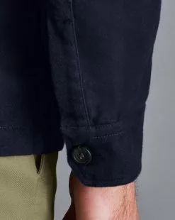 CHARLES TYRWHITT Overshirt - Navy -Charles Tyrwhitt Shop CSR2032NAV MODEL CUFF