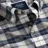 CHARLES TYRWHITT Button-Down Collar Washed Oxford Check Shirt - Grey