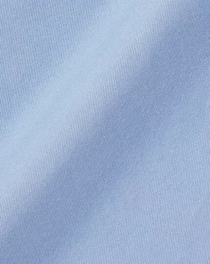 CHARLES TYRWHITT Button-Down Collar Clipped Dobby Chambray Shirt - Sky B 7 CHARLES TYRWHITT Button-Down Collar Clipped Dobby Chambray Shirt - Sky B - Image 5