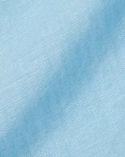 CHARLES TYRWHITT Pure Linen Shirt - Light B -Charles Tyrwhitt Shop CSR2052LBU FABRIC DETAIL