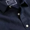 CHARLES TYRWHITT Pure Linen Short Sleeve Shirt - Navy