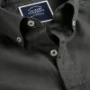CHARLES TYRWHITT Button-Down Collar Washed Fine Twill Shirt - Charcoal Grey -Charles Tyrwhitt Shop CSR2067CHA COLLAR DETAIL