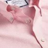CHARLES TYRWHITT Button-Down Collar Non-Iron Oxford Stripe Shirt - Pink -Charles Tyrwhitt Shop FOB0636PNK COLLAR DETAIL