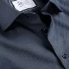 CHARLES TYRWHITT Semi-Spread Collar Non-Iron Stretch Texture Shirt - Denim B 2 CHARLES TYRWHITT Semi-Spread Collar Non-Iron Stretch Texture Shirt - Denim B -Charles Tyrwhitt Shop FOB0687DEN COLLAR DETAIL
