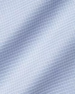 CHARLES TYRWHITT Semi-Spread Collar Non-Iron Stretch Texture Shirt - Sky B 13 CHARLES TYRWHITT Semi-Spread Collar Non-Iron Stretch Texture Shirt - Sky B -Charles Tyrwhitt Shop FOB0687SKY FABRIC DETAIL