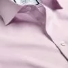 CHARLES TYRWHITT Semi-Spread Collar Non-Iron Cotton Linen Shirt - Pink -Charles Tyrwhitt Shop FOB0700PNK COLLAR DETAIL
