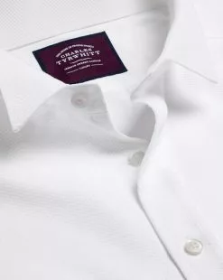 CHARLES TYRWHITT Wing Collar Marcella Bib Tuxedo Shirt - Wh