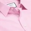 CHARLES TYRWHITT Non-Iron Twill Shirt - Pink -Charles Tyrwhitt Shop FON0409PNK COLLAR DETAIL