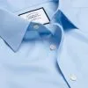 CHARLES TYRWHITT Non-Iron Twill Shirt - Sky B -Charles Tyrwhitt Shop FON0409SKY COLLAR DETAIL