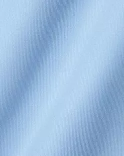 CHARLES TYRWHITT Non-Iron Twill Shirt - Sky B -Charles Tyrwhitt Shop FON0409SKY FABRIC DETAIL