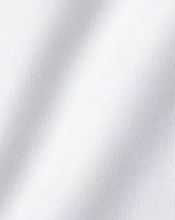 CHARLES TYRWHITT Non-Iron Twill Shirt - Wh -Charles Tyrwhitt Shop FON0409WHT FABRIC DETAIL