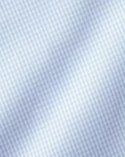 CHARLES TYRWHITT Non-Iron Puppytooth Shirt - Sky B -Charles Tyrwhitt Shop FON0410SKY FABRIC DETAIL