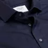 CHARLES TYRWHITT Spread Collar Non-Iron Twill Shirt - Navy 2 CHARLES TYRWHITT Spread Collar Non-Iron Twill Shirt - Navy -Charles Tyrwhitt Shop FON0540NAV COLLAR DETAIL