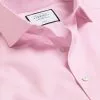 CHARLES TYRWHITT Spread Collar Non-Iron Twill Shirt - Pink 2 CHARLES TYRWHITT Spread Collar Non-Iron Twill Shirt - Pink -Charles Tyrwhitt Shop FON0540PNK COLLAR DETAIL