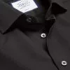 CHARLES TYRWHITT Spread Collar Non-Iron Poplin Shirt - Black 2 CHARLES TYRWHITT Spread Collar Non-Iron Poplin Shirt - Black -Charles Tyrwhitt Shop FON0710BLK DETAIL COLLAR
